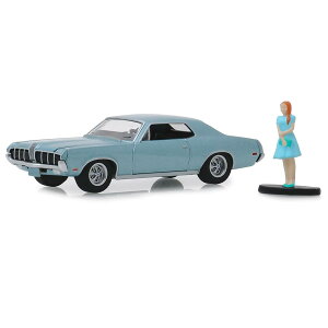 Greenlight 1970 Mercury マーキュリー Cougar & Girl 1/64 スケール | ダイキャストカー ダイキャスト 車のおもちゃ 車 おもちゃ コレクション ミニチュア ダイカスト モデルカー ミニカー アメ車 ギフト