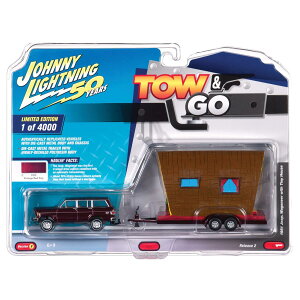 Johnny Lightning Wj[CgjO 1981 Jeep W[v Wagoneer w/Tiny House 1/64 XP[ | _CLXgJ[ _CLXg Ԃ̂   RNV ~j`A _CJXg fJ[