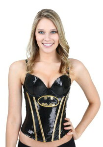 Women's DC Comics obg} Sequin Corset NX}X nEB fB[X RXv ߑ   p Cxg p[eB nEB[ w| ObY UEobg}