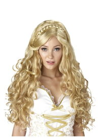 Golden Goddess ウィッグ | コスプレ 衣装 仮装 小道具 おもしろい イベント パーティ 発表会 デコレーション リボン アクセサリー メンズ レディース 子供 おしゃれ かわいい ギフト プレゼント