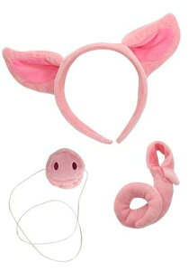 Pig Nose Ears and Tail Set | �R�X�v�� �ߑ� ���� ������ �������낢 �C�x���g �p�[�e�B ���\�� �f�R���[�V���� ���{�� �A�N�Z�T���[ �����Y ���f�B�[�X �q�� ������� ���킢�� �M�t�g �v���[���g