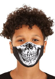 Child's スケルトン 骸骨Sublimated Face マスク | コスプレ 衣装 仮装 小道具 おもしろい イベント パーティ 発表会 デコレーション リボン アクセサリー メンズ レディース 子供 おしゃれ かわいい ギフト プレゼント