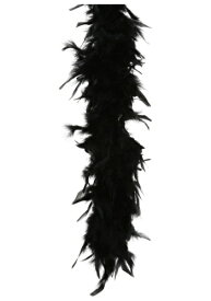 ブラック 80 Gram Feather Boa | コスプレ 衣装 仮装 小道具 おもしろい イベント パーティ 発表会 デコレーション リボン アクセサリー メンズ レディース 子供 おしゃれ かわいい ギフト プレゼント