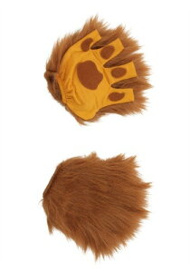 大人用 ライオン 動物 獅子Paws Fingerless グローブs | コスプレ 衣装 仮装 小道具 おもしろい イベント パーティ 発表会 デコレーション リボン アクセサリー メンズ レディース 子供 おしゃれ