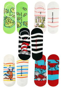 lp Dr. Seuss No Show Sock 5 Pair Set | RXv ߑ   낢 Cxg p[eB \ fR[V { ANZT[ Y fB[X q  킢 Mtg 