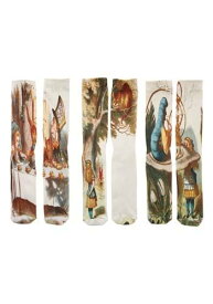 Alice in Wonderland 3-Pack Crew Sock | コスプレ 衣装 仮装 小道具 おもしろい イベント パーティ 発表会 デコレーション リボン アクセサリー メンズ レディース 子供 おしゃれ かわいい ギフト プレゼント