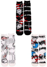 ＼本日全品5%OFFクーポン有／The Cat in the 帽子 ハット 大人用 Crew Sock Set | コスプレ 衣装 仮装 小道具 おもしろい イベント パーティ 発表会 デコレーション リボン アクセサリー メンズ レディース 子供 おしゃれ かわいい ギフト プレゼント