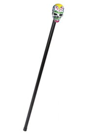 Day of the Dead Skull Cane | コスプレ 衣装 仮装 小道具 おもしろい イベント パーティ 発表会 デコレーション リボン アクセサリー メンズ レディース 子供 おしゃれ かわいい ギフト プレゼント