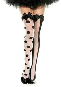 Women's Spotted and Striped sG Thigh Highs | RXv ߑ   낢 Cxg p[eB \ fR[V { ANZT[ Y fB[X q  킢 M