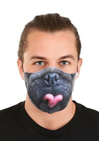 大人用 Pug Sublimated Face マスク | コスプレ 衣装 仮装 小道具 おもしろい イベント パーティ 発表会 デコレーション リボン アクセサリー メンズ レディース 子供 おしゃれ かわいい ギフト プレゼント