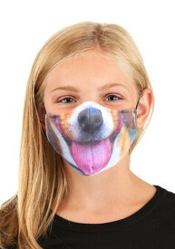 ＼本日全品5%OFFクーポン有／Child's Dog with Tongue Sublimated Face マスク | コスプレ 衣装 仮装 小道具 おもしろい イベント パーティ 発表会 デコレーション リボン アクセサリー メンズ レディース 子供 おしゃれ かわいい ギフト プレゼント