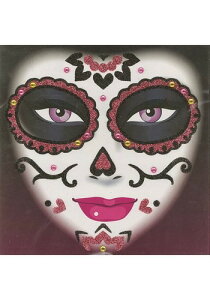Pink Glitter Day of the Dead Face Art | RXv ߑ   낢 Cxg p[eB \ fR[V { ANZT[ Y fB[X q  킢 Mtg v