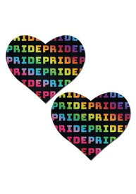 Rainbow Pride Heart Pasties from Pastease | コスプレ 衣装 仮装 小道具 おもしろい イベント パーティ 発表会 デコレーション リボン アクセサリー メンズ レディース 子供 おしゃれ かわいい ギフト プレゼント
