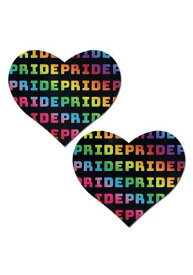 ＼本日全品5%OFFクーポン有／Rainbow Pride Heart Pasties from Pastease | コスプレ 衣装 仮装 小道具 おもしろい イベント パーティ 発表会 デコレーション リボン アクセサリー メンズ レディース 子供 おしゃれ かわいい ギフト プレゼント