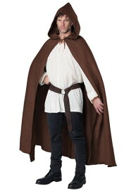 大人用 ブラウン 茶 茶色 フード Cloak | コスプレ 衣装 仮装 小道具 おもしろい イベント パーティ 発表会 デコレーション リボン アクセサリー メンズ レディース 子供 おしゃれ かわいい ギフト プレゼント