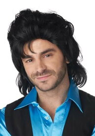 ブラック Mullet コスチューム ウィッグ | コスプレ 衣装 仮装 小道具 おもしろい イベント パーティ 発表会 デコレーション リボン アクセサリー メンズ レディース 子供 おしゃれ かわいい ギフト プレゼント