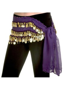 Purple Belly Dance Hip Scarf RX`[ | RXv ߑ   낢 Cxg p[eB \ fR[V { ANZT[ Y fB[X q  킢 Mt