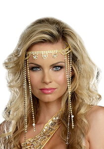 Gold Shimmering Rhinestone Headpiece | �R�X�v�� �ߑ� ���� ������ �������낢 �C�x���g �p�[�e�B ���\�� �f�R���[�V���� ���{�� �A�N�Z�T���[ �����Y ���f�B�[�X �q�� ������� ���킢�� �M�t�g �v��