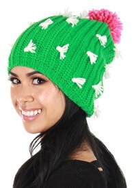 Knit Slouch Cactus Beanie | コスプレ 衣装 仮装 小道具 おもしろい イベント パーティ 発表会 デコレーション リボン アクセサリー メンズ レディース 子供 おしゃれ かわいい ギフト プレゼント