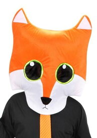 Fox マスクot Head | コスプレ 衣装 仮装 小道具 おもしろい イベント パーティ 発表会 デコレーション リボン アクセサリー メンズ レディース 子供 おしゃれ かわいい ギフト プレゼント