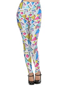 Women's 1980年代 Party 女の子 Leggings | コスプレ 衣装 仮装 小道具 おもしろい イベント パーティ 発表会 デコレーション リボン アクセサリー メンズ レディース 子供 おしゃれ かわいい ギフト プレゼント