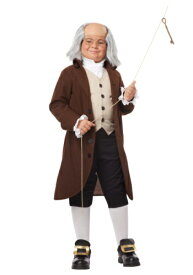 ボーイズ Benjamin Franklin コスチューム | 子供 こども コスプレ 衣装 仮装 かわいい イベント 飾り おもしろ 学芸会 発表会 オシャレ ハロウイン パーティ カワイイ 小学生 キッズ ギフト プレゼント