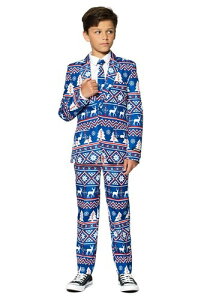 Suitmeister Christmas Blue Nordic j̎q's Suit | q ǂ RXv ߑ  킢 Cxg   w| \ IV nEC p[eB JCC w LbY Mtg v