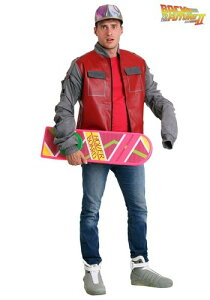 Back to the Future �o�b�N�g�D�U�t���[�`���[ �}�[�e�B�E�}�N�t���C Men's Jacket �R�X... �����Y �R�X�v�� �ߑ� �j�� ���� �j���p �C�x���g �p�[�e�B �w�|�� �M�t�g �v���[���g