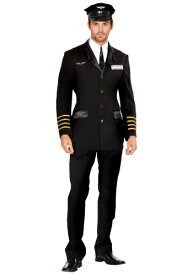 ＼本日全品5%OFFクーポン有／Men's Mile High Pilot コスチューム メンズ コスプレ 衣装 男性 仮装 男性用 イベント パーティ 学芸会 ギフト プレゼント