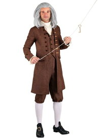 Men's Colonial Benjamin Franklin コスチューム メンズ コスプレ 衣装 男性 仮装 男性用 イベント パーティ 学芸会 ギフト プレゼント