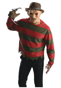 Freddy Krueger コスチューム w/マスク 大人用 | コスプレ 衣装 仮装 小道具 おもしろい イベント パーティ 発表会 デコレーション リボン アクセサリー メンズ レディース 子供 おしゃれ かわいい
