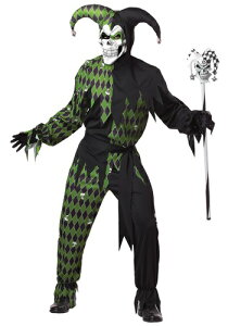 Mens Green Scary Jester RX`[ Y RXv ߑ j  jp Cxg p[eB w| Mtg v[g