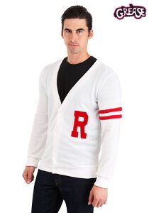 fbNX Grease Rydell High 傫TCY Letterman Sweater for Men Y RXv ߑ j  jp Cxg p[eB w| Mtg v[g