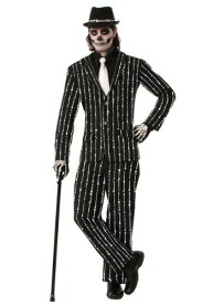 《30日 全品5%OFFクーポン》Bone Pin Stripe Suit コスチューム for Men メンズ コスプレ 衣装 男性 仮装 男性用 イベント パーティ 学芸会 ギフト プレゼント