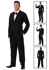 大きいサイズ ブラック Suit コスチューム メンズ コスプレ 衣装 男性 仮装 男性用 イベント パーティ 学芸会 ギフト プレゼント
