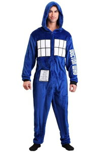Doctor Who Men's Tardis Union Suit �����Y �R�X�v�� �ߑ� �j�� ���� �j���p �C�x���g �p�[�e�B �w�|�� �M�t�g �v���[���g