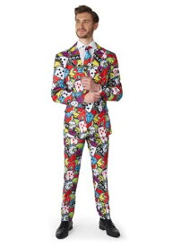 Suitmeister Mens Casino Icons Suit | メンズ コスプレ 衣装 大人 男性 仮装 おしゃれ かっこいい イベント 飾り おもしろ 披露宴 オシャレ ハロウイン パーティ 忘年会 ギフト プレゼント