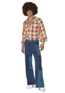 Men's Patchwork RX`[ Pants Y RXv ߑ j  jp Cxg p[eB w| Mtg v[g