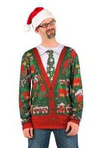 Men's Ugly Christmas Cardigan Shirt Y RXv ߑ j  jp Cxg p[eB w| NX}X Mtg NX}XMtg