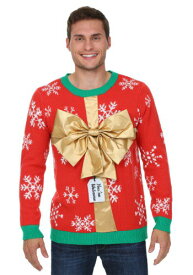 Christmas Present Ugly Christmas Sweater メンズ コスプレ 衣装 男性 仮装 男性用 イベント パーティ 学芸会 クリスマス ギフト クリスマスギフト