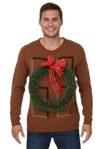 Christmas Wreath Door Ugly Christmas Sweater Y RXv ߑ j  jp Cxg p[eB w| NX}X Mtg NX}XMtg