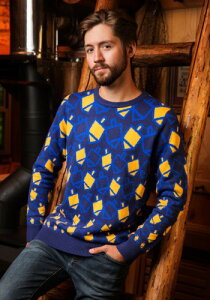 Hanukkah Dreidel Ugly Holiday Sweater Y RXv ߑ j  jp Cxg p[eB w| Mtg v[g