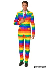 Men's Rainbow Suitmeister Suit コスチューム メンズ コスプレ 衣装 男性 仮装 男性用 イベント パーティ 学芸会 ギフト プレゼント