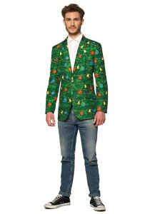 Suitmeister Christmas Green Tree Light Up Men's Blazer Y RXv ߑ j  jp Cxg p[eB w| NX}X Mtg NX}XMtg