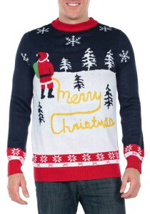 Tipsy Elves Mens Yellow Snow Ugly Christmas Sweater NX}X Y RXv ߑ j  jp Cxg p[eB w| NX}X Mtg NX}XMtg