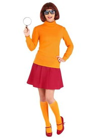 大きいサイズ Classic Scooby-Doo Velma コスチューム | レディース コスプレ 衣装 大人 女性 仮装 可愛い セクシー カワイイ おしゃれ かわいい イベント 飾り おもしろ 宴会 オシャレ ハロウイン パーティ 忘年会 ギフト プレゼント
