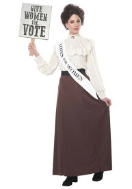 Women's English Suffragette コスチューム レディース コスプレ 衣装 女性 仮装 女性用 イベント パーティ 学芸会 ギフト プレゼント