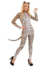 Women's Leopard Catsuit レディース コスプレ 衣装 女性 仮装 女性用 イベント パーティ 学芸会 ギフト プレゼント