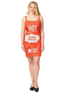 Womens Taco Bell Hot Sauce Packet Taco Bell �R�X�`���[�� ���f�B�[�X �R�X�v�� �ߑ� ���� ���� �����p �C�x���g �p�[�e�B �w�|�� �M�t�g �v���[���g