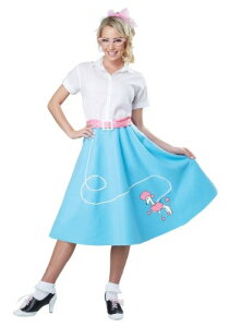 Womens Blue 50's Poodle Skirt RX`[ fB[X RXv ߑ   p Cxg p[eB w| Mtg v[g